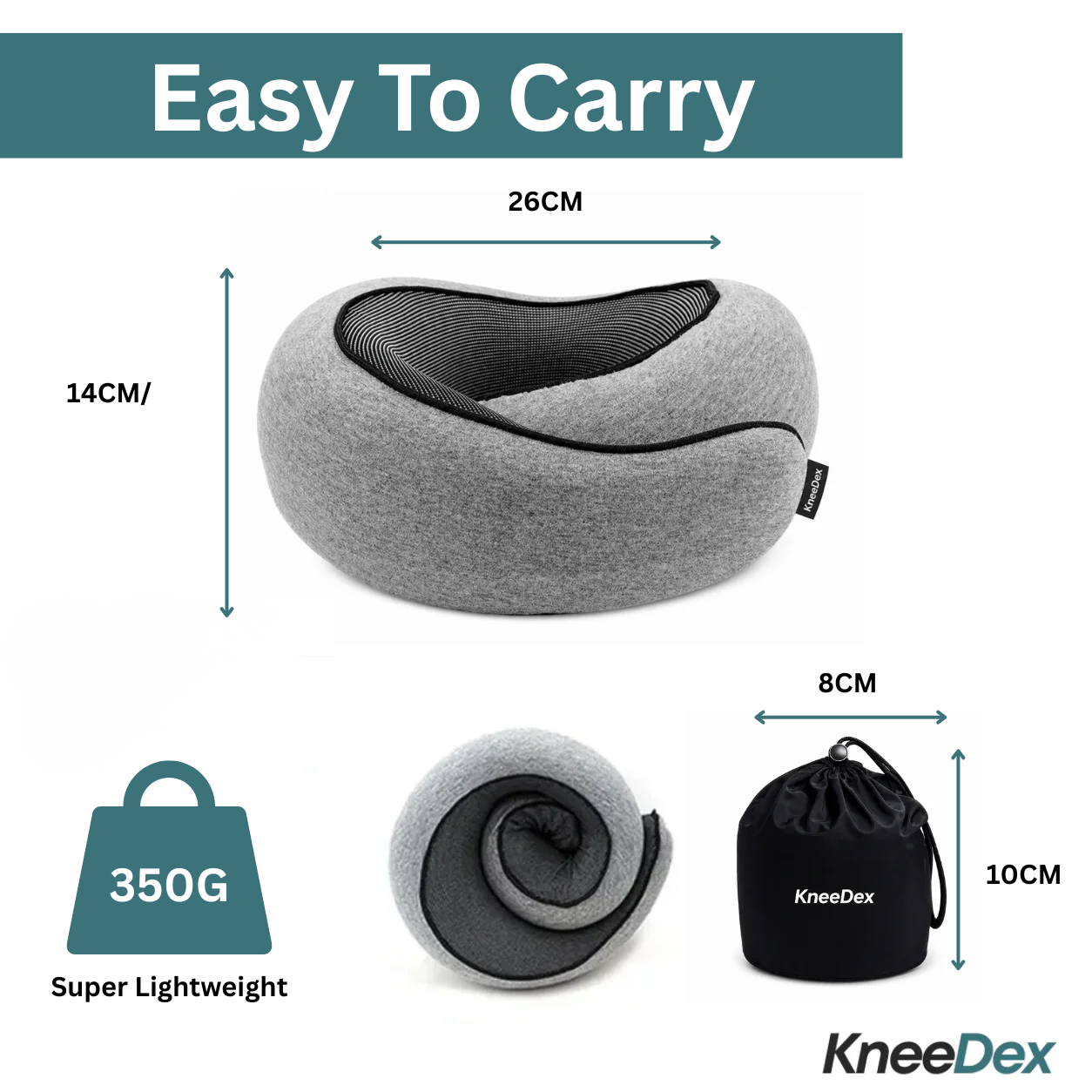 Kneedex™ Snuggle Travel Pillow