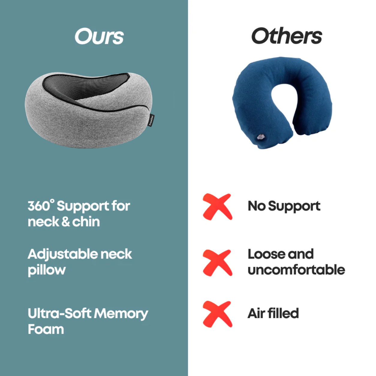 Kneedex™ Snuggle Travel Pillow