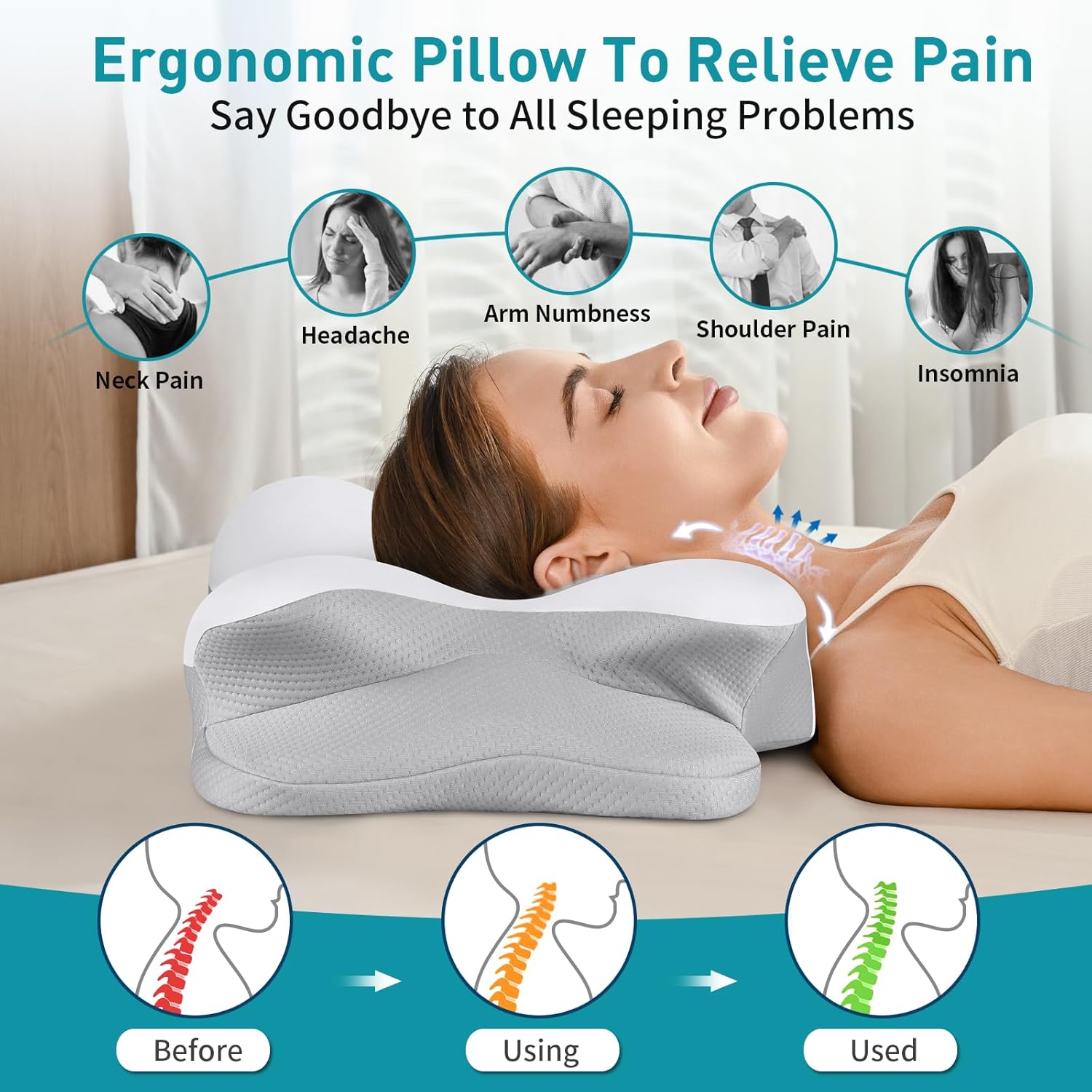 Kneedex™ Deep Relief Pillow
