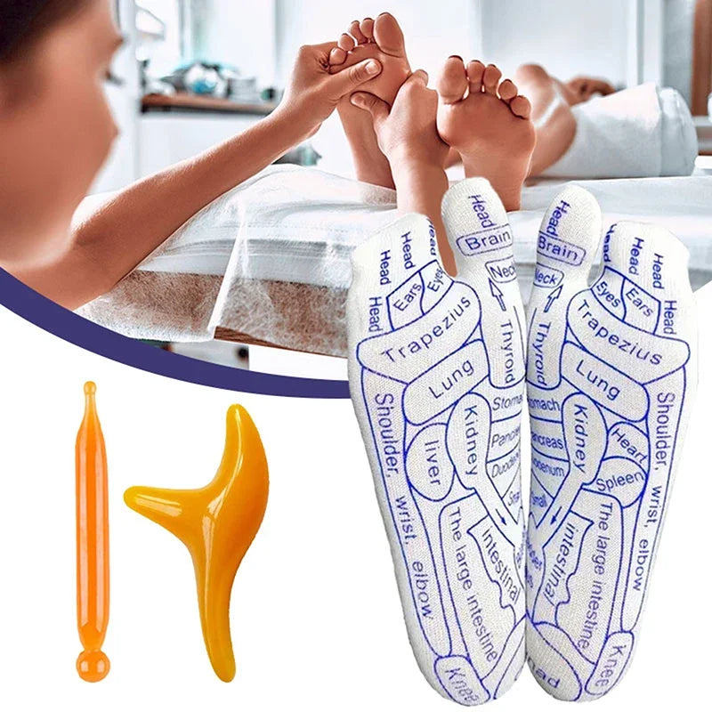 Kneedex™ Reflexology Socks + 2 FREE Tools!